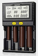Профессиональное Зарядное устройство Miboxer C4-12 LCD 4 слота для Li-Ion, Ni-Mh и Ni-Cd аккумуляторов