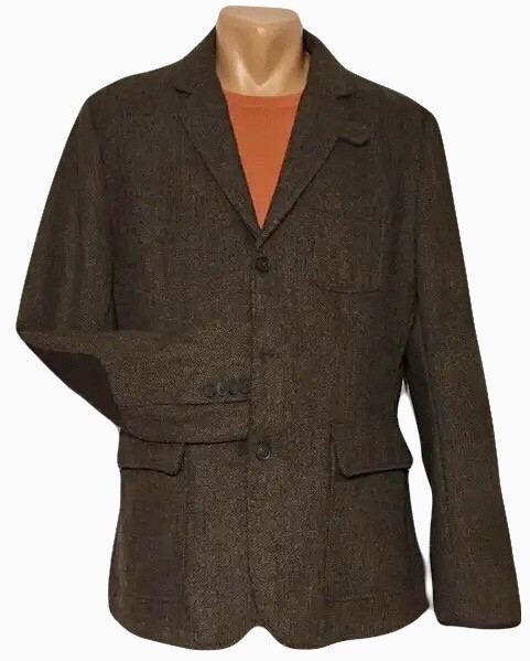 Пиджак мужской шерстяной твидовый тёплый 50 размер - фото 1 - id-p1728026101