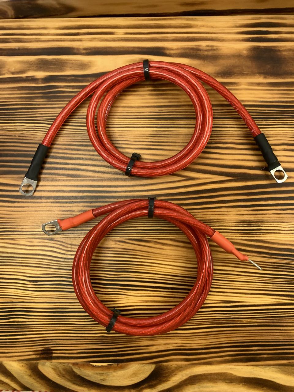 Комплект силиконовых проводов AWG 6кв.мм 75см , Кабель для підключення ...