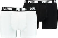 Трусы (боксерки) Puma Basic Boxer 2P черно-белые 90682307