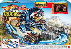 Трек Хот Вілс Жало Скорпіона Hot Wheels Monster Trucks Scorpion Sting Raceway TVD Playset GNB05 Mattel Оригінал