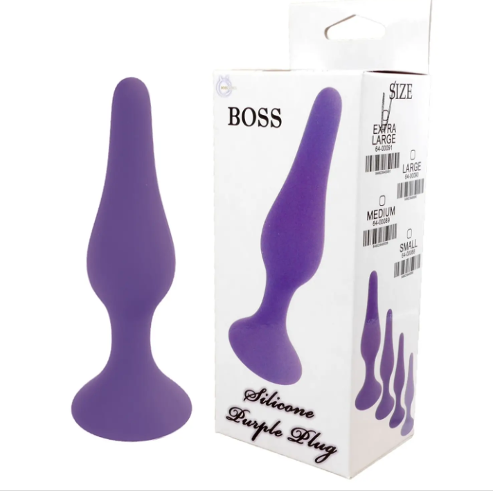 Анальний плаг Silicone Plug Purple - Extra Large, фото 1