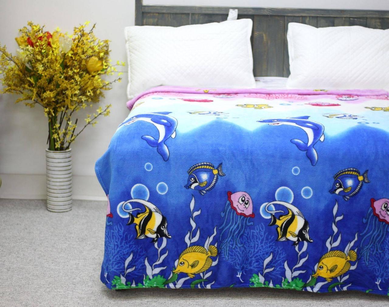 Простирадло 150х200 блакитний з синім Sofita 1686, фото 1