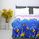 Простирадло 150х200 блакитний з синім Sofita 1686, фото 2