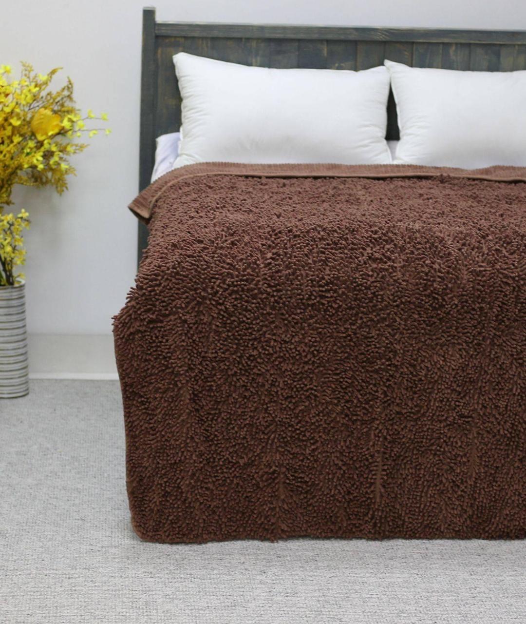 Покривало 130х200 коричневий Attila home 22037, фото 1