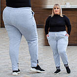 Трикотажні теплі жіночі спортивні штани великих розмірів (р.48-54). Арт-2115/42, фото 2