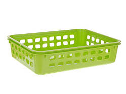 Кошик пл. No2 255*190*60 мм (235*170*60 мм) 272 39 см.зелен ТМ LAMELA
