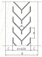 Шевронная лента EP 400/3 3,5/1,5 F60 800*12700 тип резины Y производства "SAVA", (толщина 8 мм)