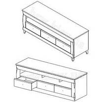 Тумба під телевізор Граф RTV3S аляска Розпродаж Гербор, фото 3