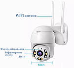 Вулична розумна Wi-Fi камера відеоспостереження зовнішня 5 МП поворотна IP Cam-QW25 PTZ для вулиці та вдома, фото 8