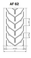 Шевронная лента EP 400/3 3,5/1,5 AF62 650*29000 тип резины Y производства "SAVA", (толщина 8 мм)