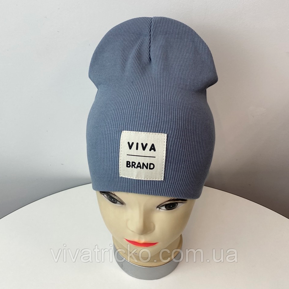 М.91573 Шапка подвійна для хлопчика "VIVA BRAND" 2-8 років, різні кольори