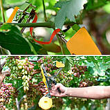 Набір інструментів для підв'язування: степлер для підв'язування лози посилений + стрічка червона 10 шт + скоби 10000 шт., фото 3