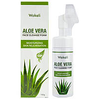 Пінка-мус для вмивання Wokali Aloe Vera Face Cleanse Foam с экстрактом алое вера 150 мл