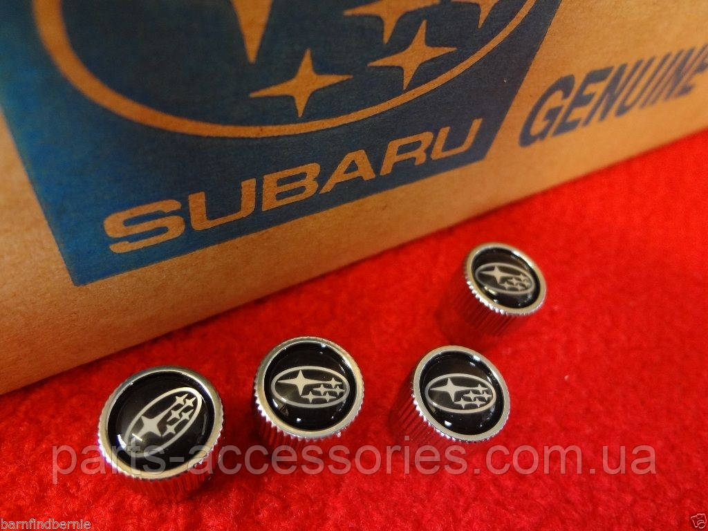 Subaru Crosstrek 2013-2023 Ковпачки насадки на ніпелях дисків Нові Оригінал, фото 1