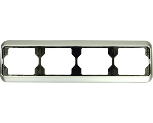 Рамка 4 посту ABB Busch Jaeger Alpha Nea Титан (1724-266)