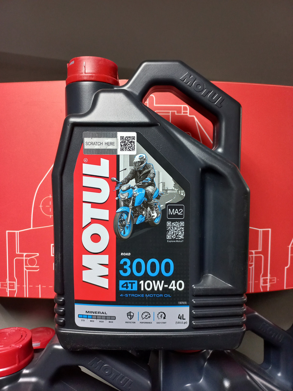 Олива для 4-х тактних двигунів MOTUL / 3000 4T 10W40 / 4 л