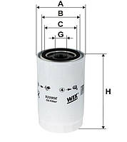 Фільтр оливи DAF, Iveco 92095E (WIX)