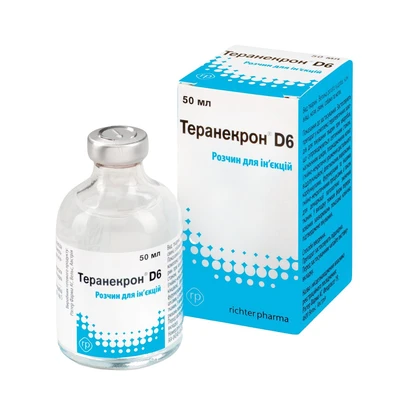 Теранекрон D6 THERANEKRON D6 ін'єкційний розчин для лікування запалення, 50 мл