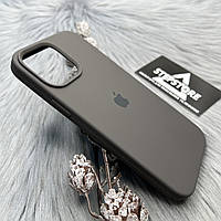 Чехол Silicone case для iPhone 12 pro max с закрытым низом микрофиброй силиконовый противоударный 4. Серо-коричневый (Cocoa)
