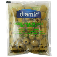 Оливки без кістки Діамір Diamir 70/180g 40шт/ящ (Код: 00-00010185)