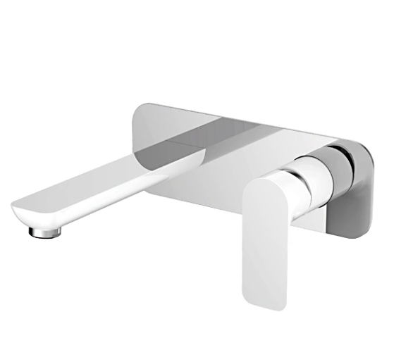 Змішувач для умивальника GAPPO G1048-22 настінний (білий/хром), фото 1