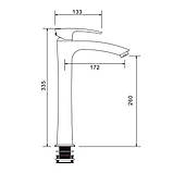 Gappo G1007-16 – Змішувач для умивальника високий, фото 3