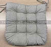 ARDESTO Подушка для стула Oliver, серый, 40х40см, 100% хлопок (нап.холоф.50% пп 50%) Baumar - Всегда Вовремя