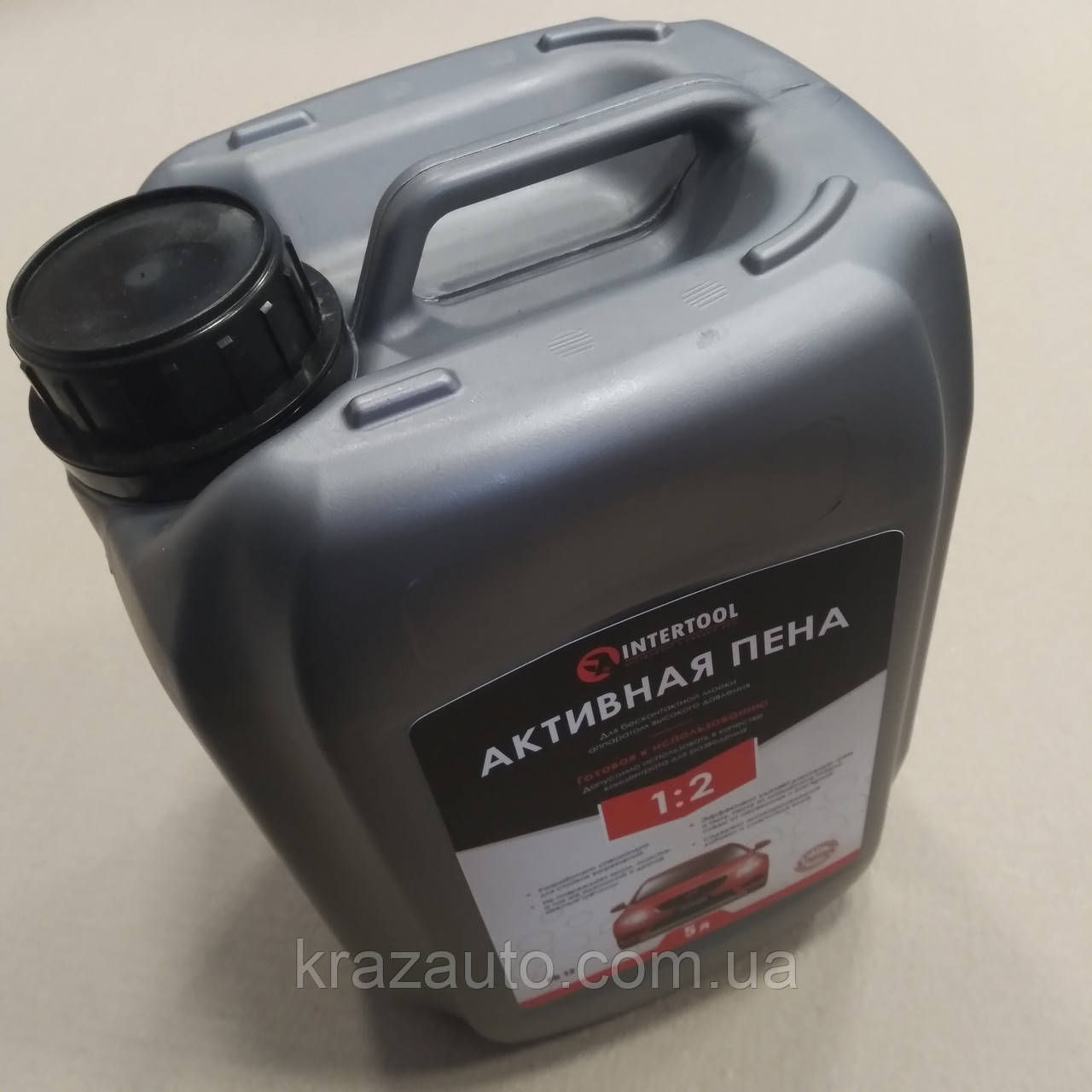 Піна активна 5 л, готова до застосування або 1:2, для безконтактного миття апаратом високого тиску INTERTOOL, фото 1