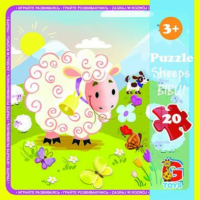 Гр Пазлі 20 ел. "G Toys" "Ферма" LA 06 + постер, фото 1