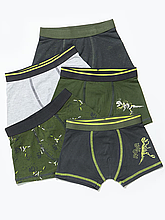 Труси боксери для хлопчика Matalan набір 5шт, 4-5р (104-110см)