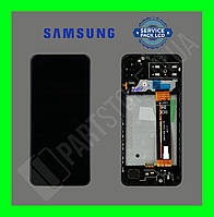 Дисплей Samsung M135 Black M13 2022 (GH82-29132A) сервисный оригинал в сборе с рамкой