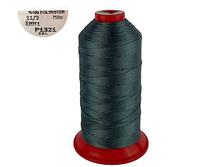 Нитка швейна поліестер POLYART(ПОЛІАРТ) N11 колір #1321 сірий 750м (ОРИГІНАЛ, ТУРЕЧЧИНА)