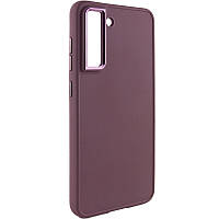 TPU чехол Bonbon Metal Style для Samsung Galaxy S23 Бордовый / Plum