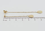Сережки Xuping TTM Stainless Steel колір 14K пусети "Декоративні підвіски", фото 3