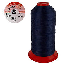 Нитка швейна поліестер POLYART(ПОЛІАРТ) N11 колір #511 темно-синій 750м (ОРИГІНАЛ, ТУРЕЧЧИНА)