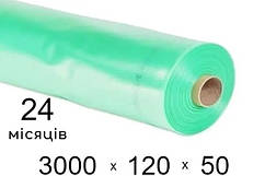 Плівка для теплиць 120 мкм — 3000 мм × 50 м — 24 місяці