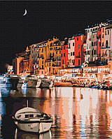 Картина по номерам Страны и города Огни ночной Италии 40х50 см Роспись на холсте Brushme BS52520
