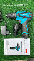 Аккумуляторный шуруповерт Makita df330dwe 12v 2a/h Li-Ion Макита с набором инструментов