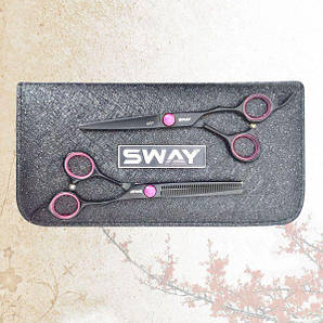 Набір перукарських ножиць Sway Art Pink 305 розмір 6 (110 305R set 6,0")