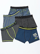 Труси боксери для хлопчика Matalan набір 5шт, 2-3р (92-98см)