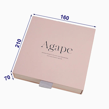 Подарункова коробка для ювелірних прикрас, 160х210х70 мм