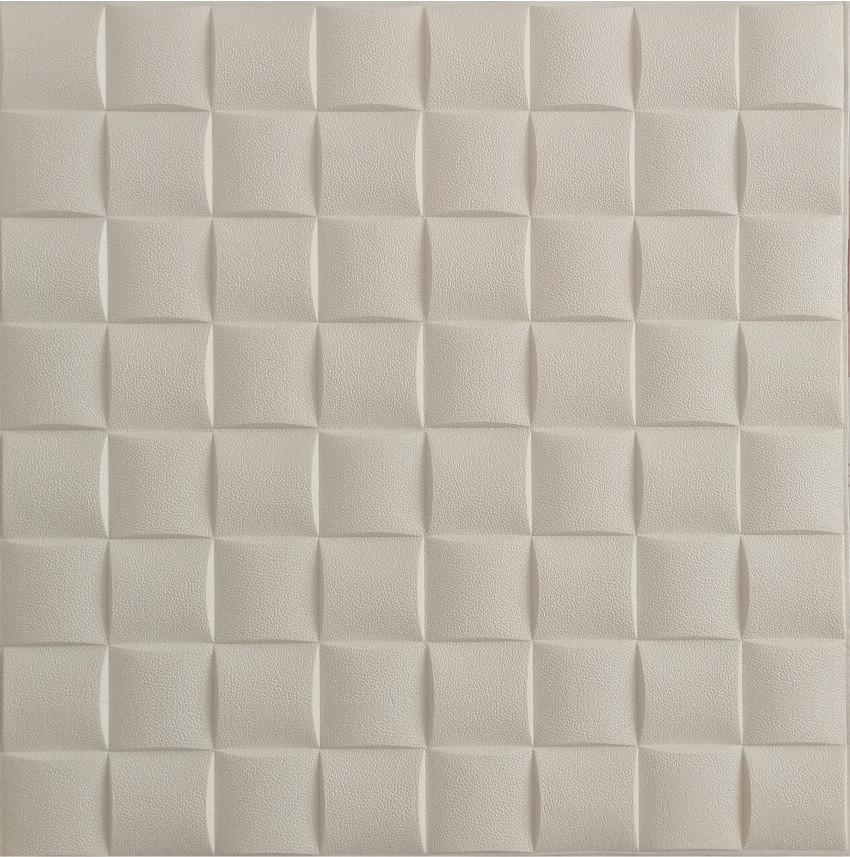 Самоклеючі 3Д панелі для стелі, білі, фото 1