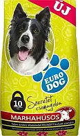 Euro Dog Евро Дог сухой корм для собак со вкусом говядины 10 кг