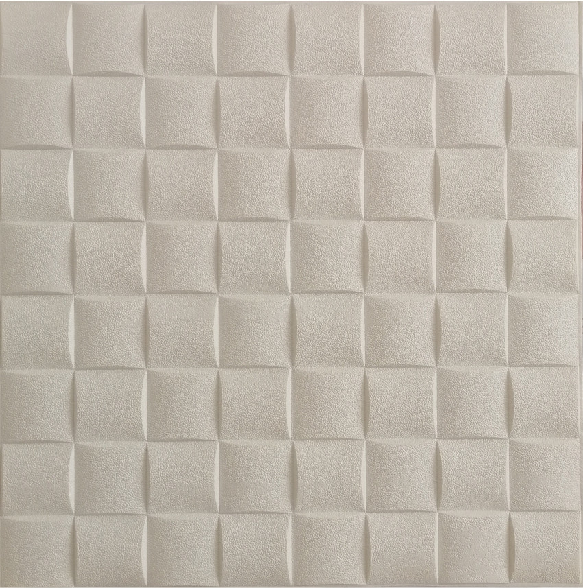 Самоклеючі 3Д панелі для стелі, білі