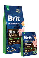 Корм Brit Premium Dog Adult XL для взрослых собак гигантских пород со вкусом курицы 3 кг