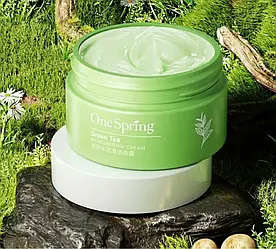 Зволожуючий крем із зеленим чаєм One Spring Green Tea Moisturizing Cream, 50 g