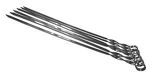 Шампур Mzavod сталевий 560х12х3мм