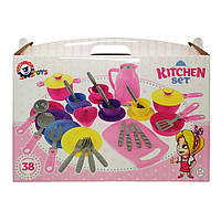 Детский Кухонный набор посуды №4 ТехноК 3275TXK, 38 предметов топ