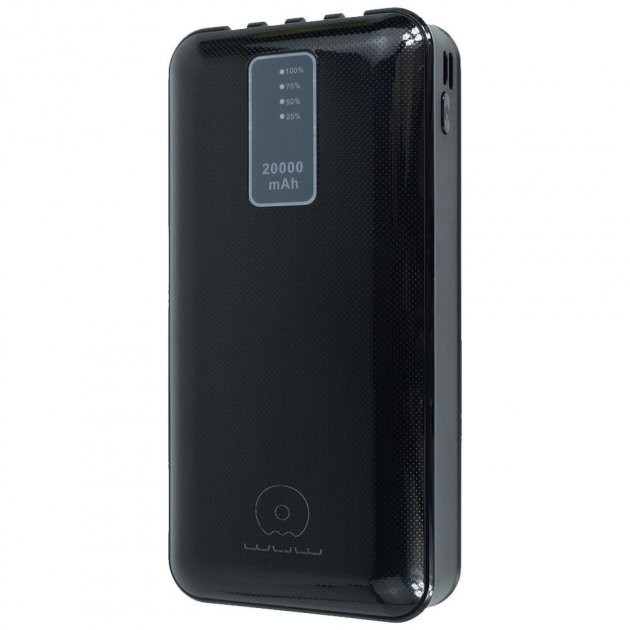 Портативний акумулятор Power Bank WUW U40 (Micro-USB, Type-C, Lightning, USB) 20000mAh Чорний